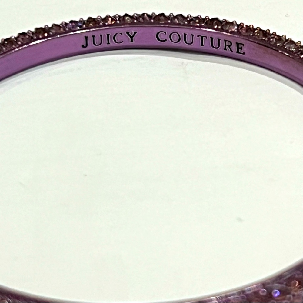 NWT Juicy Couture Colorful Pave Bangle—Fuchsia Pink - Picture 2 of 3